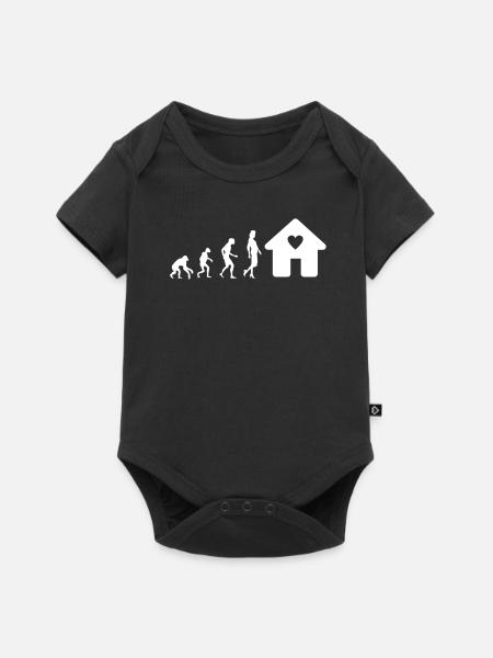Bauherrin Geschenk - Baby Premium Kurzarmbody - Schwarz