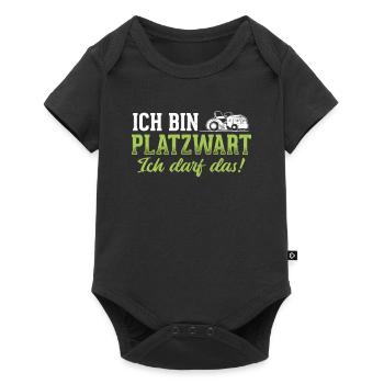 Platzwart Sprüche - Baby Premium Kurzarmbody - Schwarz - Vorne