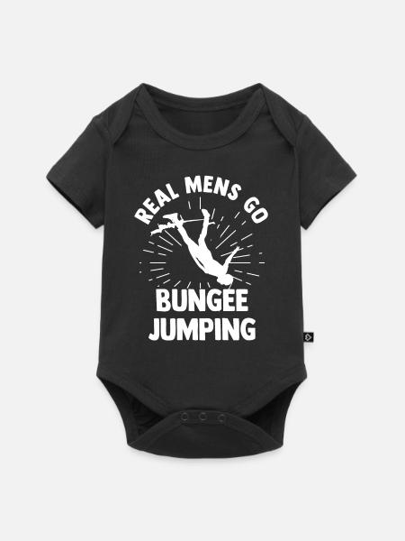 Bungee jumping - Baby Premium Kurzarmbody - Schwarz