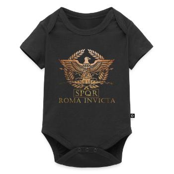 SPQR - Roma Invicta - Rome invaincue - Body à manches courtes Premium Bébé - noir - Devant