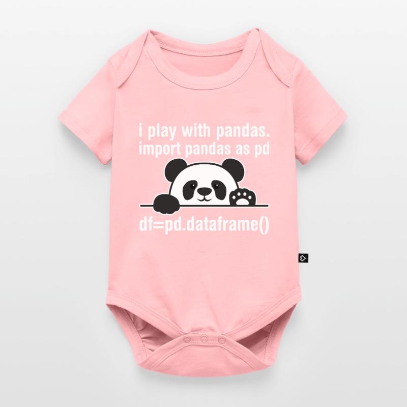 Programmeur Python Programmation panda nerd informatique Body à manches courtes Premium Bébé