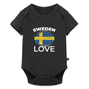 Sweden Lover Norway Nordic Scandinavian Swedish - Baby Premium short-sleeve bodysuit - black - Front