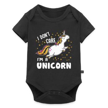 Licorne je suis une licorne - Body à manches courtes Premium Bébé - noir - Devant