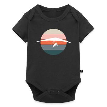 Hang Gliding Hang Glider Hang Glider Retro - Baby Premium short-sleeve bodysuit - black - Front