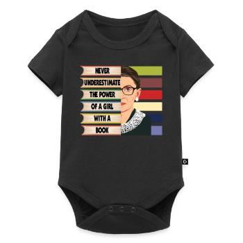 Ruth Bader Ginsburg's Quote Never Estimate The Gir - Baby Premium short-sleeve bodysuit - black - Front