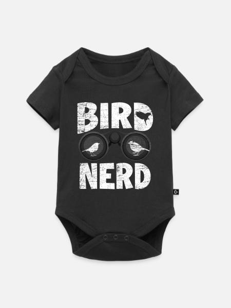 Vogelbeobachter Vogelfreund - Baby Premium Kurzarmbody - Schwarz