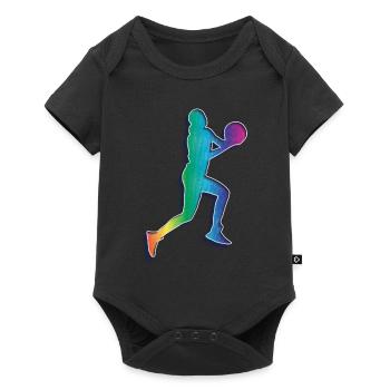 Basketball girl player - Baby Premium short-sleeve bodysuit - black - Front