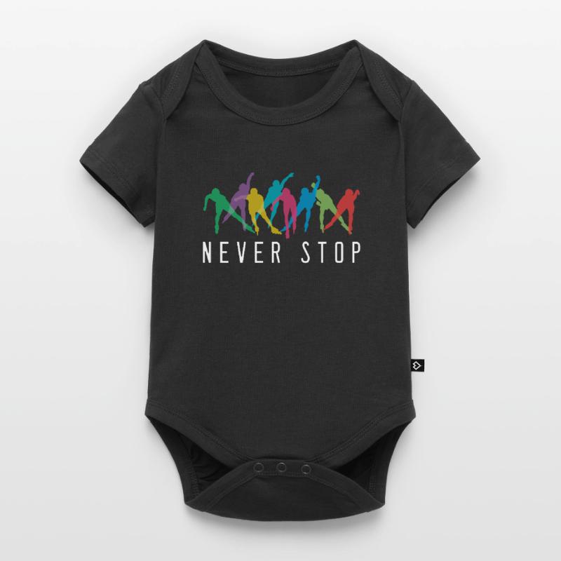 Never Stop Inline Skating Rollerblading Roller Baby Premium short-sleeve bodysuit