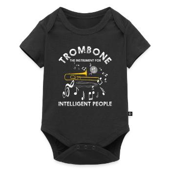Orchestre trombone - Body à manches courtes Premium Bébé - noir - Devant