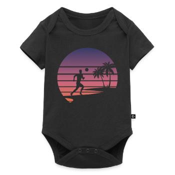 Beach Soccer Beach Soccer Sport Gift - Baby Premium short-sleeve bodysuit - black - Front