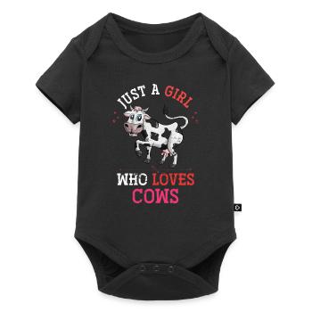 Cow Girl Farm - Baby Premium short-sleeve bodysuit - black - Front