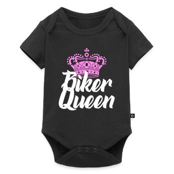 biker queen - Baby Premium short-sleeve bodysuit - black - Front