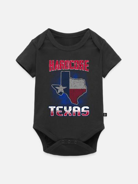 Texas - Baby Premium Kurzarmbody - Schwarz