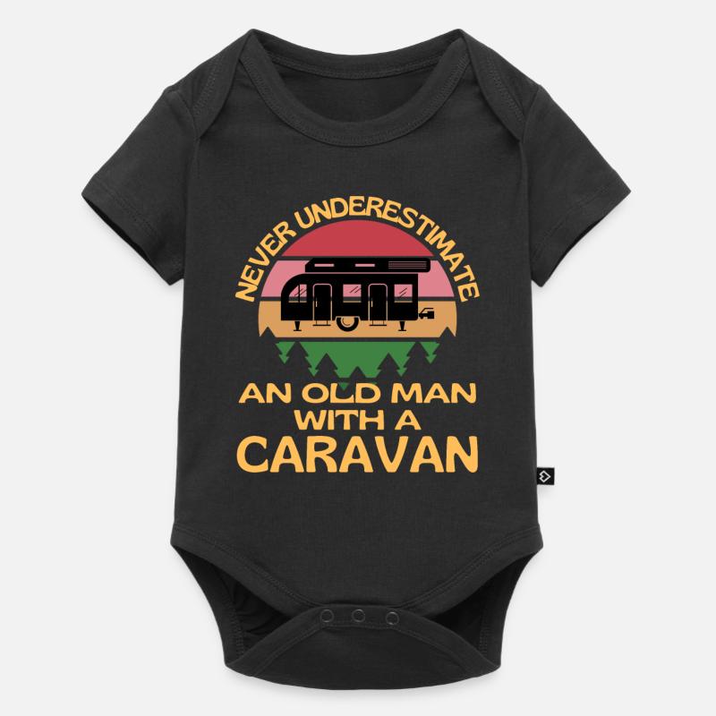 Old Man With A Caravan - Baby Premium short-sleeve bodysuit - black