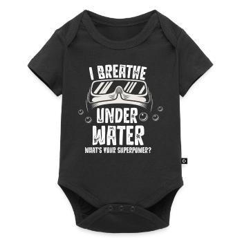 Plongée Sous-marine Plongée Sous l’eau Respirer - Body à manches courtes Premium Bébé - noir - Devant