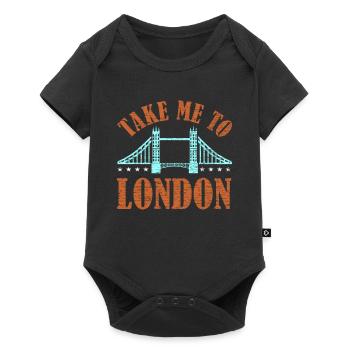 Londres - Body à manches courtes Premium Bébé - noir - Devant