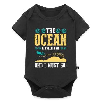 Plongée sous-marine - Body à manches courtes Premium Bébé - noir - Devant