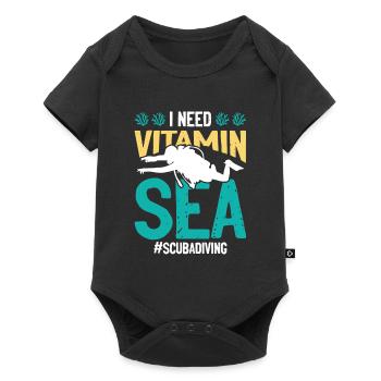 Diving diver vitamin - Baby Premium short-sleeve bodysuit - black - Front