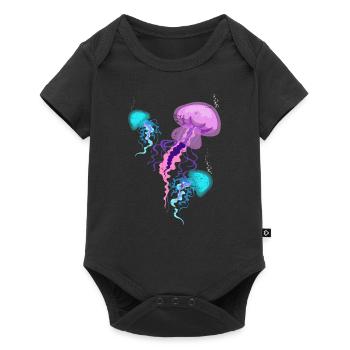 méduse - Body à manches courtes Premium Bébé - noir - Devant