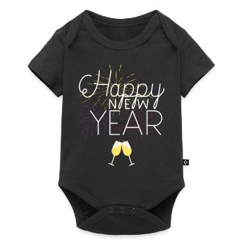 Happy New Year Celebration - Body à manches courtes Premium Bébé - noir - Devant