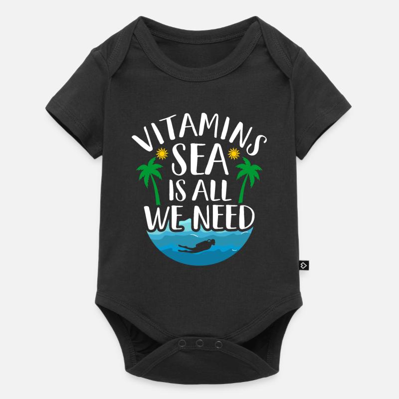 mer - Body à manches courtes Premium Bébé - noir