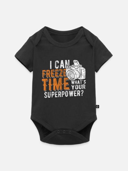 Fotograf Digitalkamera Fotoapparat Spiegelreflex - Baby Premium Kurzarmbody - Schwarz