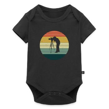 Cadeaux Vintage Caméra Cinéaste Caméraman - Body à manches courtes Premium Bébé - noir - Devant