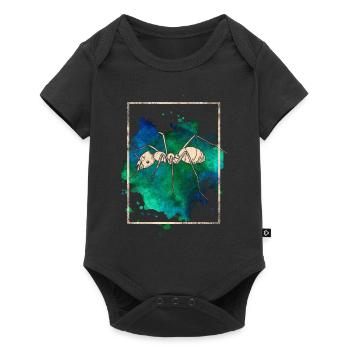 Ameise - Baby Premium Kurzarmbody - Schwarz - Vorne