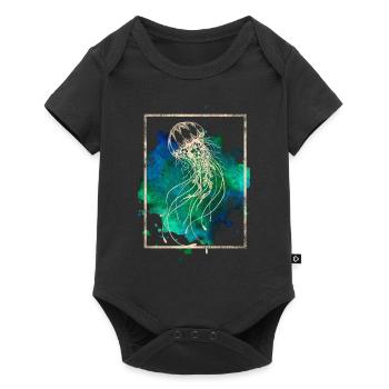 Jellyfish - Baby Premium short-sleeve bodysuit - black - Front