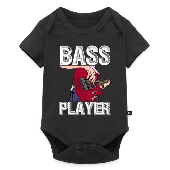 Bass Player - Bass Guitar Bass Player Music - Baby Premium short-sleeve bodysuit - black - Front