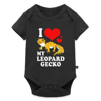 Gecko Lizard Geckos Reptile Reptiles - Baby Premium short-sleeve bodysuit - black - Front