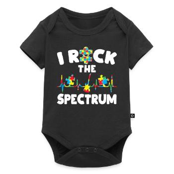 I Rock Support Autism Awareness Autistes - Body à manches courtes Premium Bébé - noir - Devant