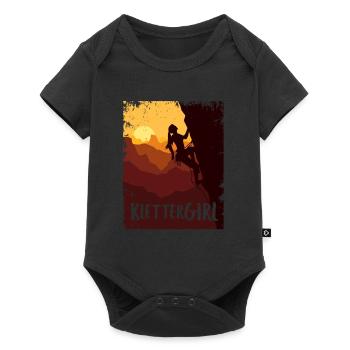 Klettern Klettergirl Berg Kletterer - Baby Premium Kurzarmbody - Schwarz - Vorne