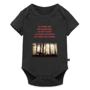 Ich komme aus dem Erzgebirge. Sei nett zu mir! - Baby Premium Kurzarmbody - Schwarz - Vorne