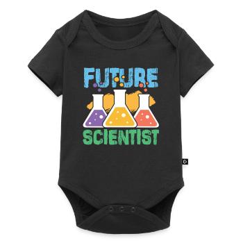 Science science atom - Baby Premium short-sleeve bodysuit - black - Front