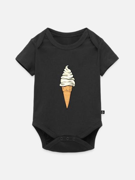 Eis - Baby Premium Kurzarmbody - Schwarz