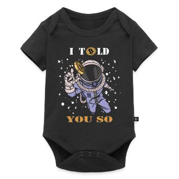 Bitcoin - Baby Premium short-sleeve bodysuit - black - Front