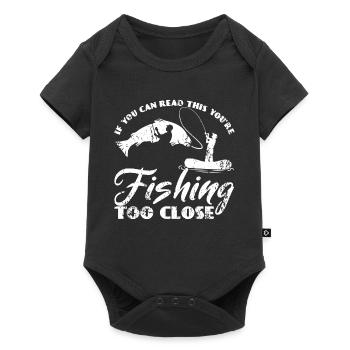 If You Can Read This Fishing Fishing Boat Fish - Baby Premium short-sleeve bodysuit - black - Front