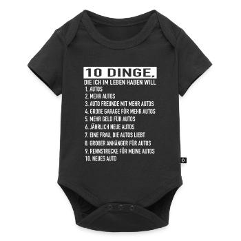 Auto Bibel - 10 Dinge, die ich im leben haben will - Baby Premium Kurzarmbody - Schwarz - Vorne