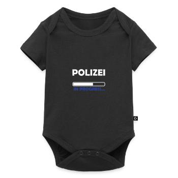 Polizei in progress - Baby Premium Kurzarmbody - Schwarz - Vorne
