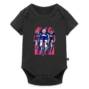 Cycling Team Sport Race - Baby Premium short-sleeve bodysuit - black - Front