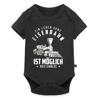Zug - Baby Premium Kurzarmbody - Schwarz - Vorne