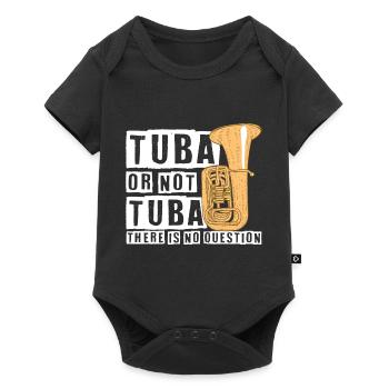 Concert d'orchestre d'instruments de musique tuba - Body à manches courtes Premium Bébé - noir - Devant