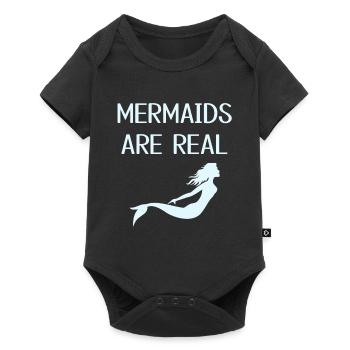 Les sirènes - Body à manches courtes Premium Bébé - noir - Devant