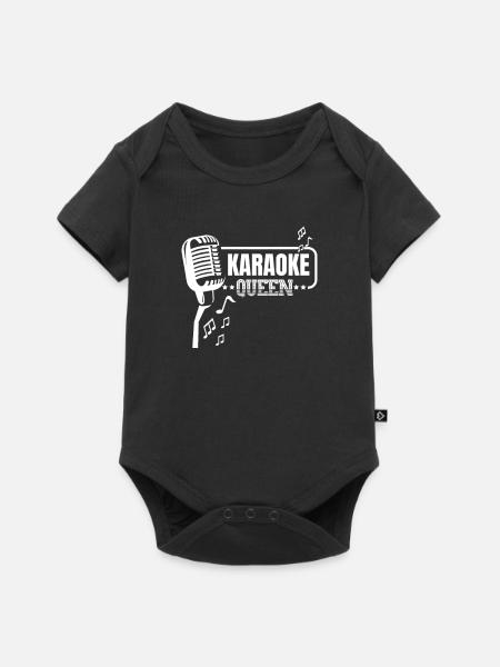Karaoke - Baby Premium Kurzarmbody - Schwarz