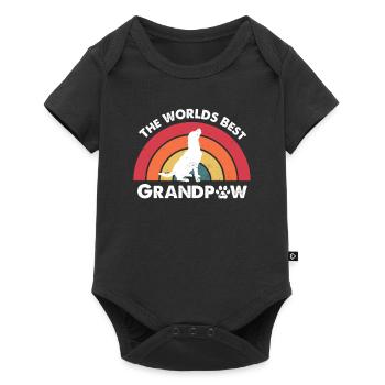 Rétro meilleur cadeau de chiens de grand-père grand-père labrador - Body à manches courtes Premium Bébé - noir - Devant