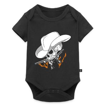 cow-boy - Body à manches courtes Premium Bébé - noir - Devant