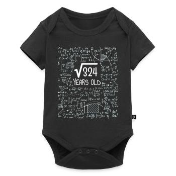 18th Birthday Square Root of 324: 18 Years Old - Baby Premium short-sleeve bodysuit - black - Front