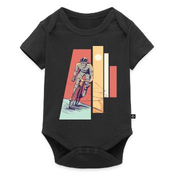 Pilote de vélo de course - Body à manches courtes Premium Bébé - noir - Devant