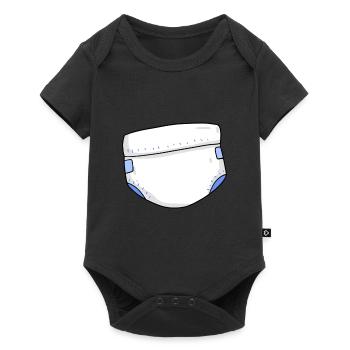 Couches pour bébé - Body à manches courtes Premium Bébé - noir - Devant